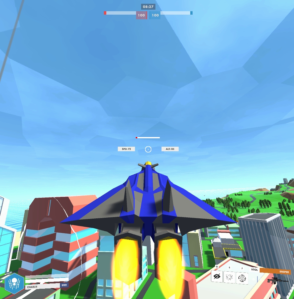 Flying in game